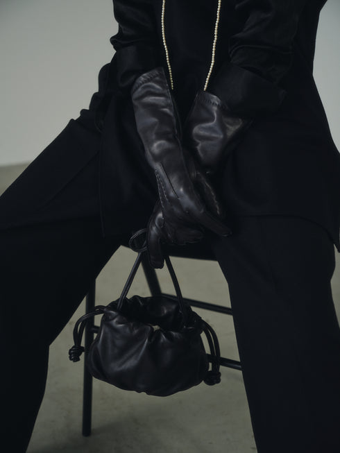 lamb leather shoulder bag